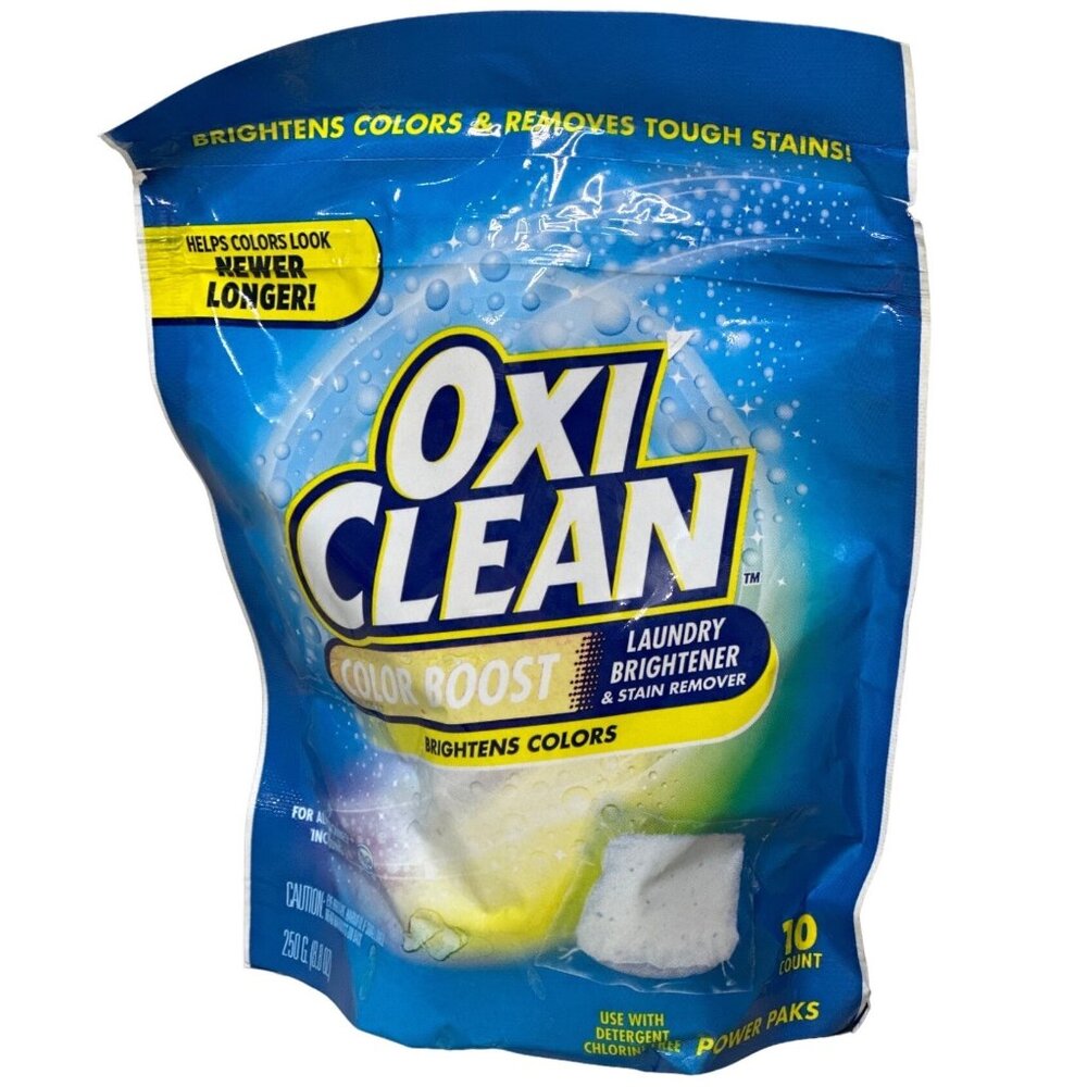 OxiClean Color Boost Laundry Brightener & Stain Remover Packets 10 Ct